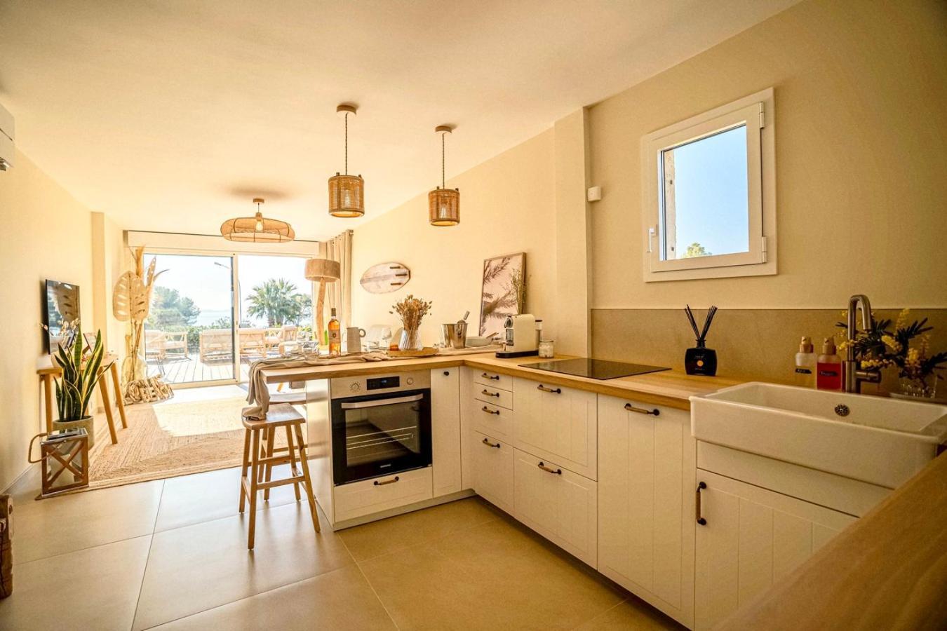 Logement Vue Mer Splendide - Situe A 50 Metres Du Bord De Mer Et 2 Minutes Des Plages - Bandolina Exterior foto